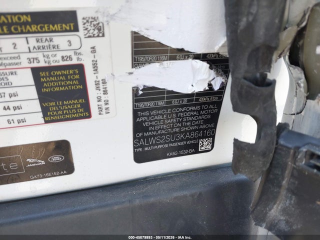 SALWS2SU3KA864160 Land Rover Range Rover Sport Hst Mhev