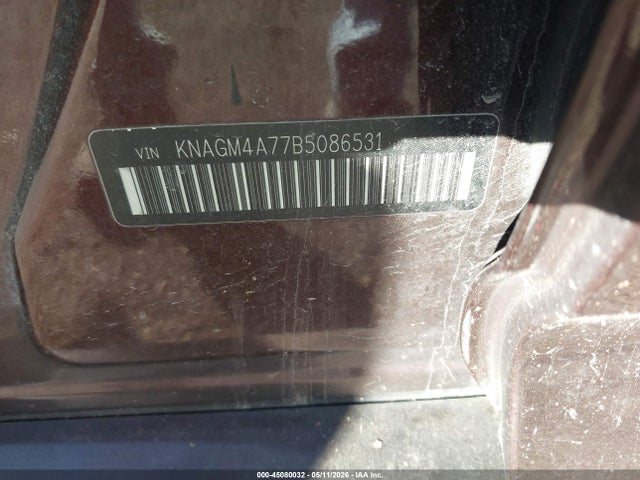 45080032 :رقم المزاد ، KNAGM4A77B5086531 vin ، 2011 Kia Optima Lx مزاد بيع