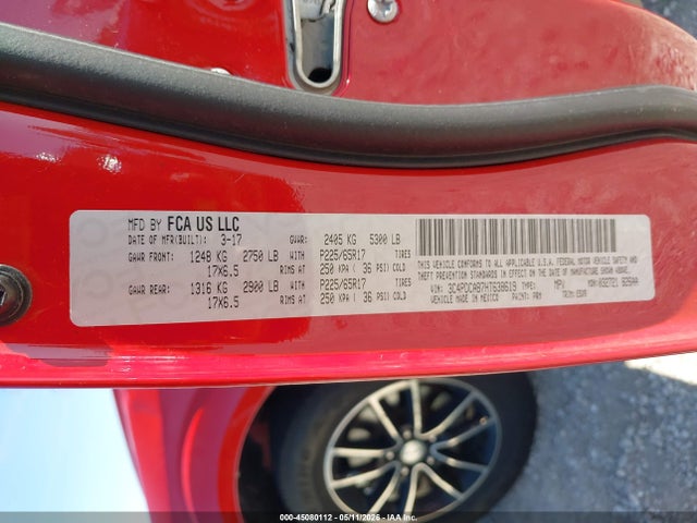 45080112 :رقم المزاد ، 3C4PDCAB7HT638619 vin ، 2017 Dodge Journey Se مزاد بيع