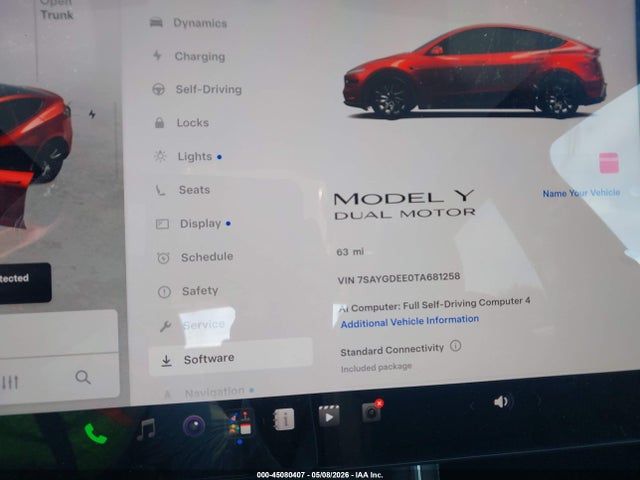 Продажа на аукционе авто 2026 Tesla Model Y All-wheel Drive/long Range Launch Series/premium All-wheel Drive, vin: 7SAYGDEE0TA681258, номер лота: 45080407