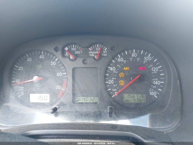 2001 Volkswagen Gti Gls მანქანა იყიდება აუქციონზე, vin: 9BWDD21J914025049, აუქციონის ნომერი: 45080625