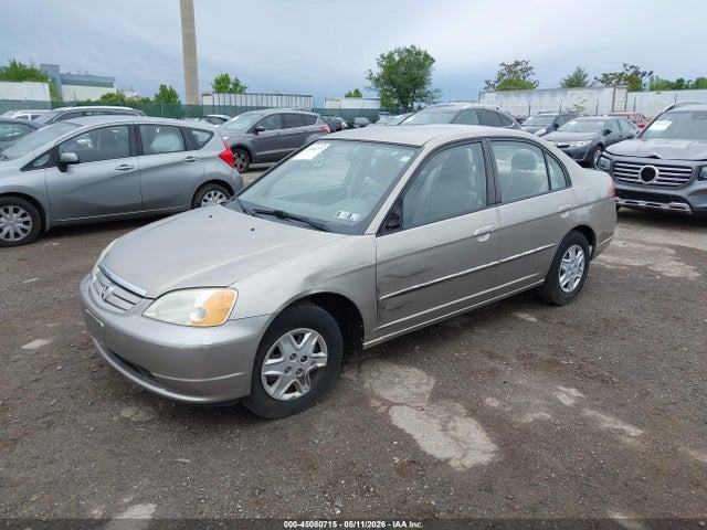 45080715 :رقم المزاد ، 2HGES165X3H597961 vin ، 2003 Honda Civic Lx مزاد بيع