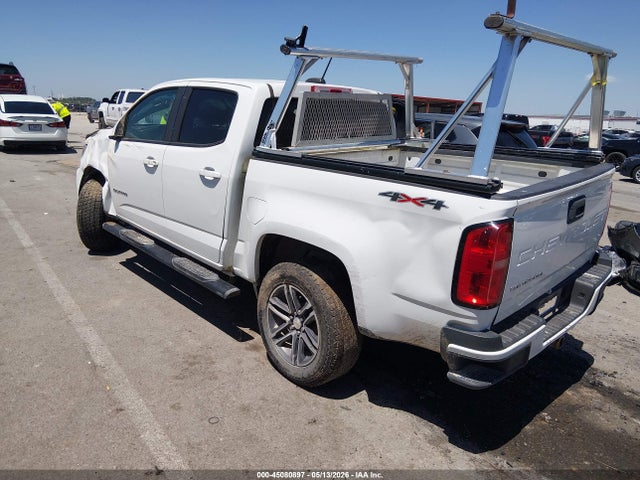 Aukcja sprzedaży 2021 Chevrolet Colorado 4wd  Short Box Wt, vin: 1GCGTBEN0M1209938, numer aukcji: 45080897