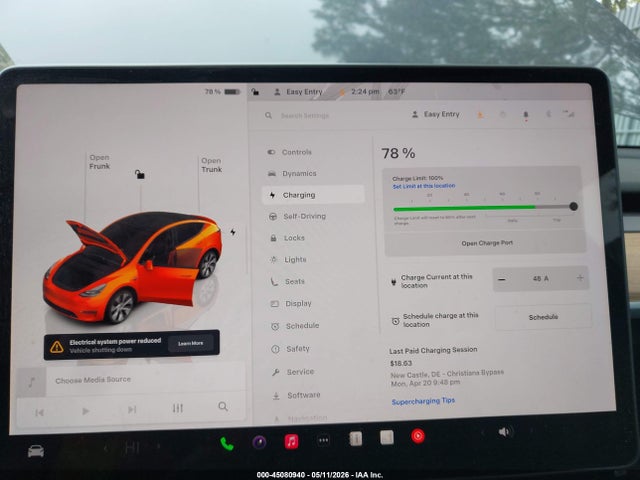 Продаж на аукціоні авто 2023 Tesla Model Y Rwd, vin: 7SAYGDED0PF933204, номер лоту: 45080940
