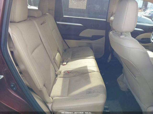 Aukcja sprzedaży 2016 Toyota Highlander Le Plus V6, vin: 5TDBKRFH7GS233207, numer aukcji: 45081011
