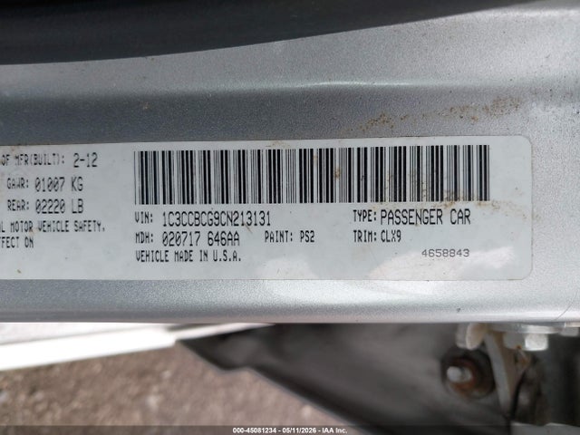 Продаж на аукціоні авто 2012 Chrysler 200 Limited, vin: 1C3CCBCG9CN213131, номер лоту: 45081234