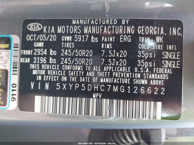 KIA Telluride Sx 2021 5XYP5DHC7MG126622 Image 9