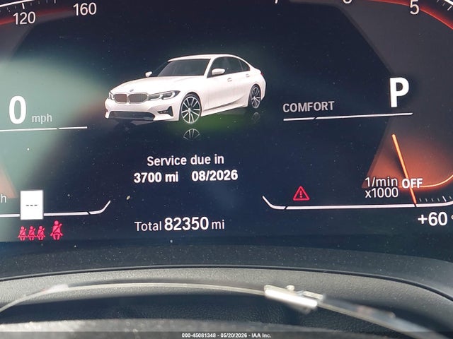 2020 Bmw 330i Xdrive მანქანა იყიდება აუქციონზე, vin: 3MW5R7J02L8B29237, აუქციონის ნომერი: 45081348