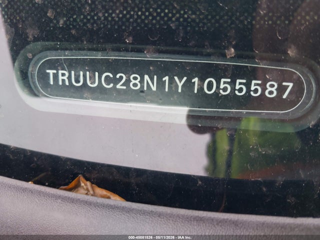 Auction sale of the 2000 Audi Tt, vin: TRUUC28N1Y1055587, lot number: 45081526
