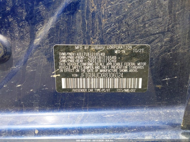 Продажа на аукционе авто 2024 Subaru Impreza Rs 5-door, vin: JF1GUHJCXR8306024, номер лота: 45081534