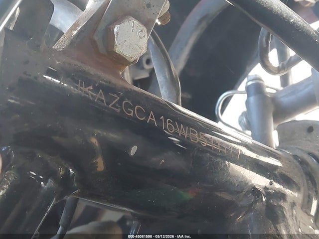 45081598 :رقم المزاد ، JKAZGCA16WB511117 vin ، 1998 Kawasaki Zg1000 مزاد بيع