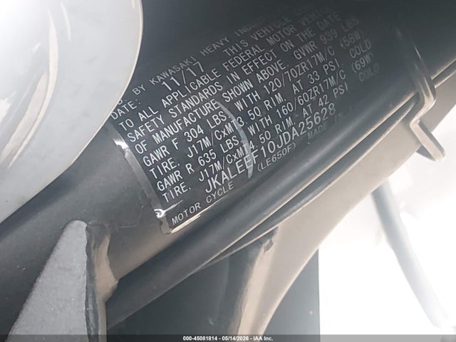Kawasaki Kle650 F/lt 2018 JKALEEF10JDA25628 Image 10