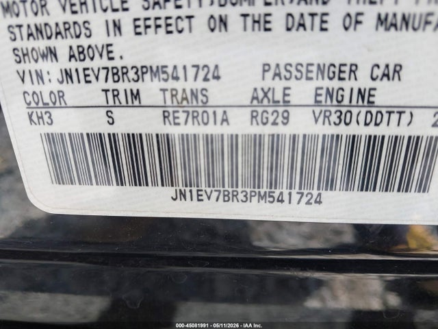 Продаж на аукціоні авто 2023 Infiniti Q50 Luxe Awd, vin: JN1EV7BR3PM541724, номер лоту: 45081991