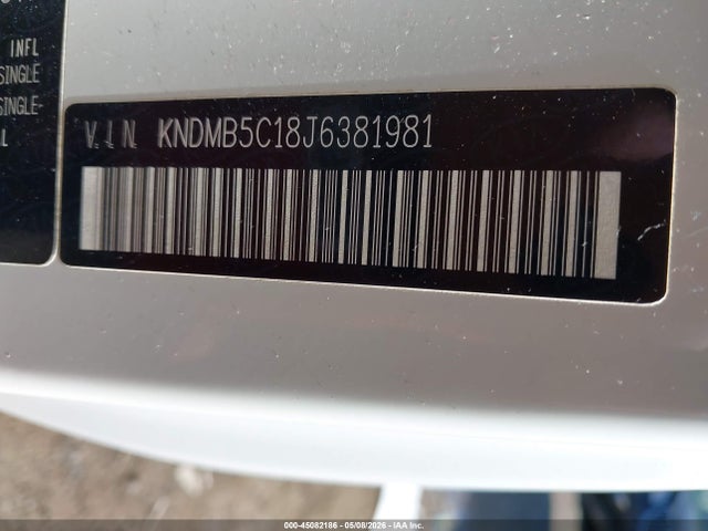 2018 Kia Sedona Lx მანქანა იყიდება აუქციონზე, vin: KNDMB5C18J6381981, აუქციონის ნომერი: 45082186