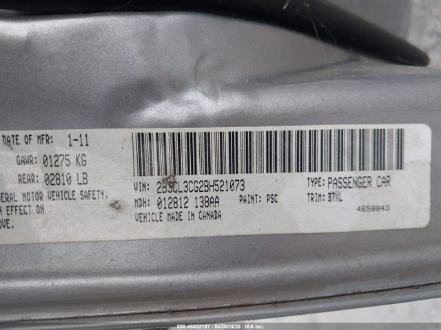 Aukcja sprzedaży 2011 Dodge Charger, vin: 2B3CL3CG2BH521073, numer aukcji: 45082197