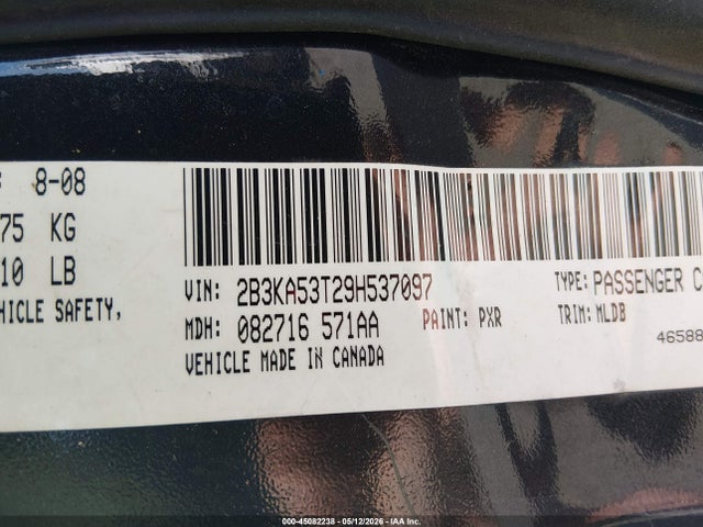 Aukcja sprzedaży 2009 Dodge Charger R/t, vin: 2B3KA53T29H537097, numer aukcji: 45082238