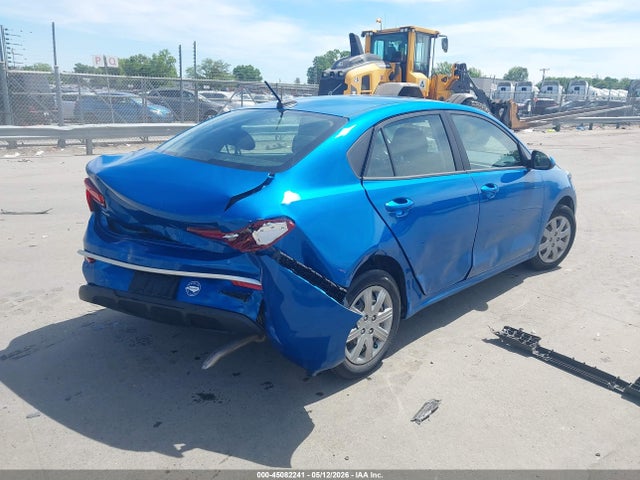 2022 Kia Rio S მანქანა იყიდება აუქციონზე, vin: 3KPA24AD0NE449829, აუქციონის ნომერი: 45082241