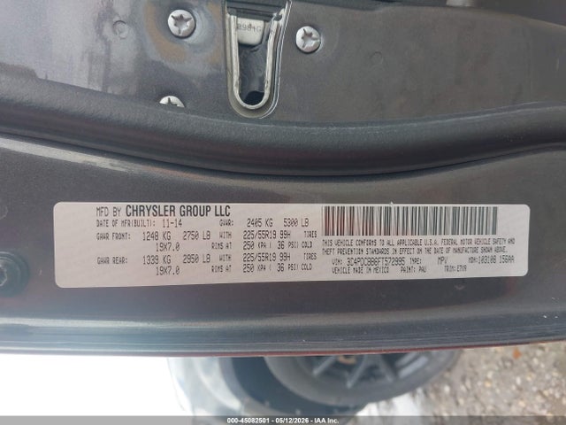 Aukcja sprzedaży 2015 Dodge Journey Sxt, vin: 3C4PDCBB6FT572995, numer aukcji: 45082501