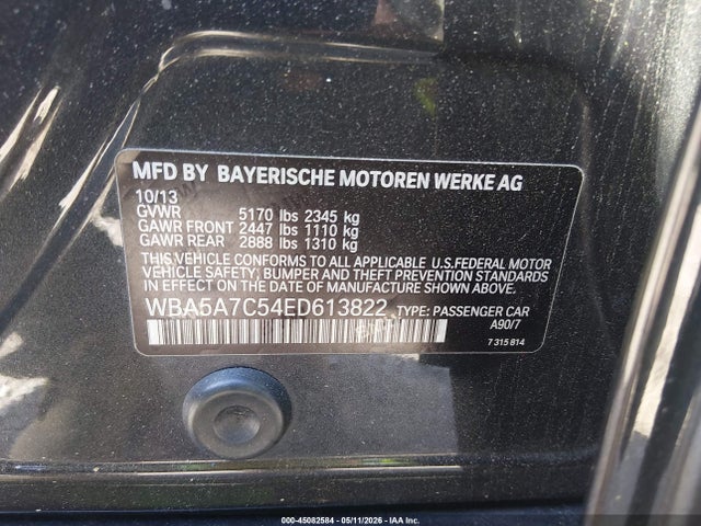 Auction sale of the 2014 Bmw 528i Xdrive, vin: WBA5A7C54ED613822, lot number: 45082584