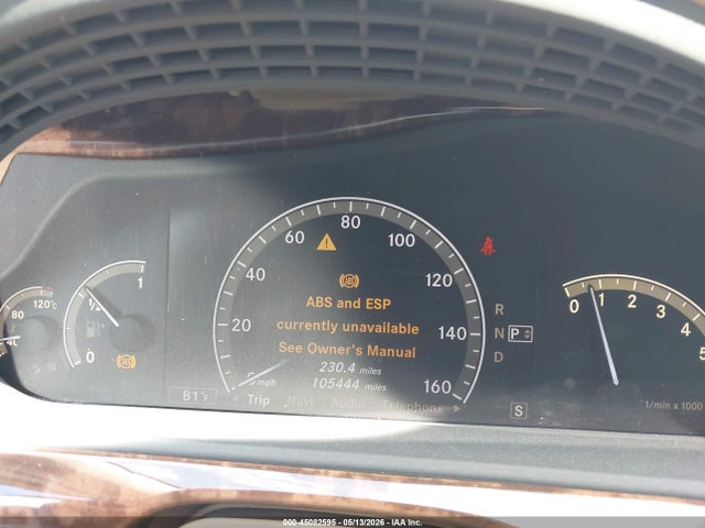Aukcja sprzedaży 2009 Mercedes-benz S 550, vin: WDDNG71X49A245161, numer aukcji: 45082595
