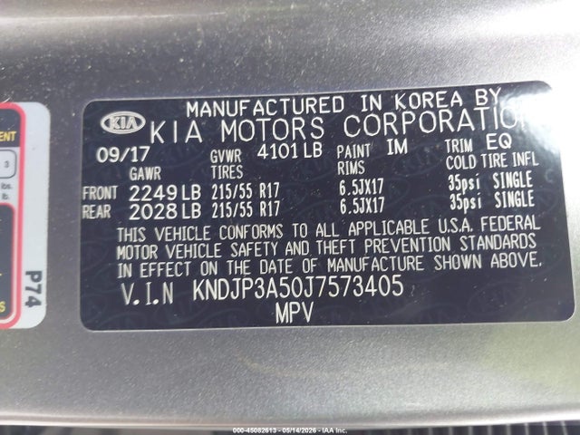 Продажа на аукционе авто 2018 Kia Soul +, vin: KNDJP3A50J7573405, номер лота: 45082613