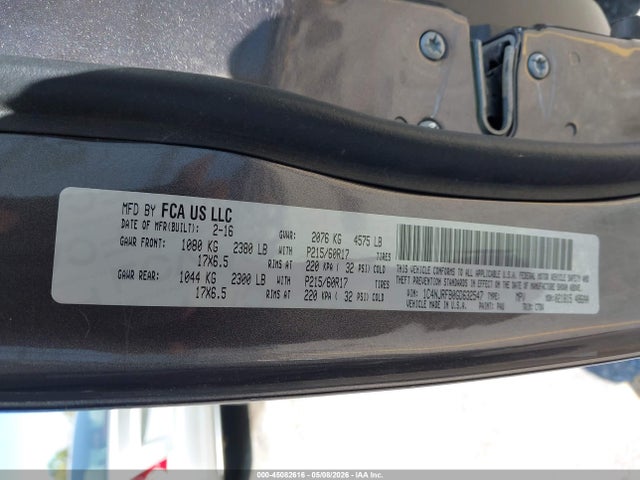 Продажа на аукционе авто 2016 Jeep Patriot Latitude, vin: 1C4NJRFB0GD632547, номер лота: 45082616