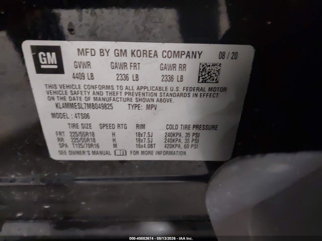 Продаж на аукціоні авто 2021 Buick Encore Gx Awd Select, vin: KL4MMESL7MB049825, номер лоту: 45082674