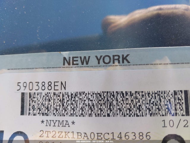 45082850 :رقم المزاد ، 2T2ZK1BA0EC146386 vin ، 2014 Lexus Rx 350 مزاد بيع