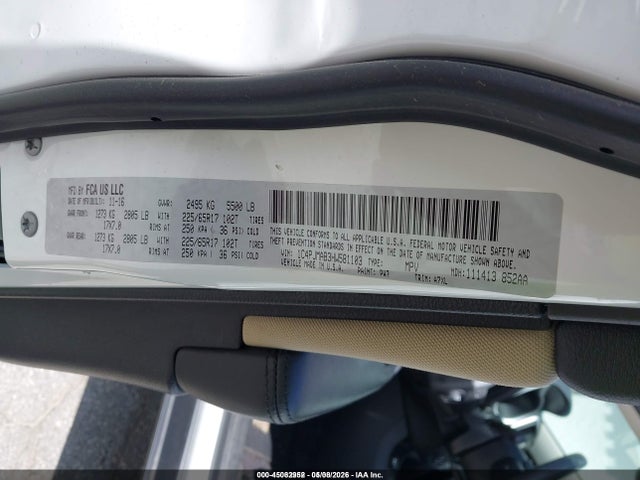 2017 Jeep Cherokee Sport მანქანა იყიდება აუქციონზე, vin: 1C4PJMAB3HW581103, აუქციონის ნომერი: 45082952
