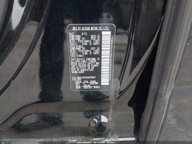 Aukcja sprzedaży 2013 Nissan Quest Sv, vin: JN8AE2KP6D9070961, numer aukcji: 45082993