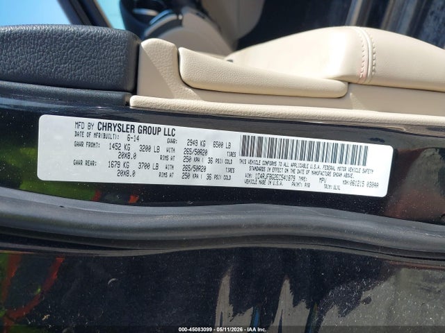 1C4RJFBG2EC541879 Jeep Grand Cherokee Limited
