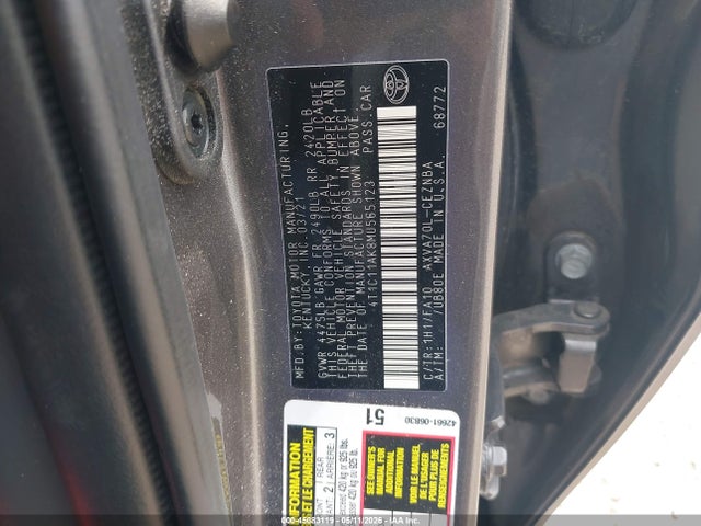 Aukcja sprzedaży 2021 Toyota Camry Le, vin: 4T1C11AK8MU565123, numer aukcji: 45083119