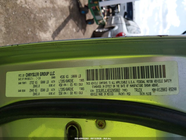 Aukcja sprzedaży 2014 Ram 2500 Lone Star, vin: 3C6UR5JLXEG205882, numer aukcji: 45083263