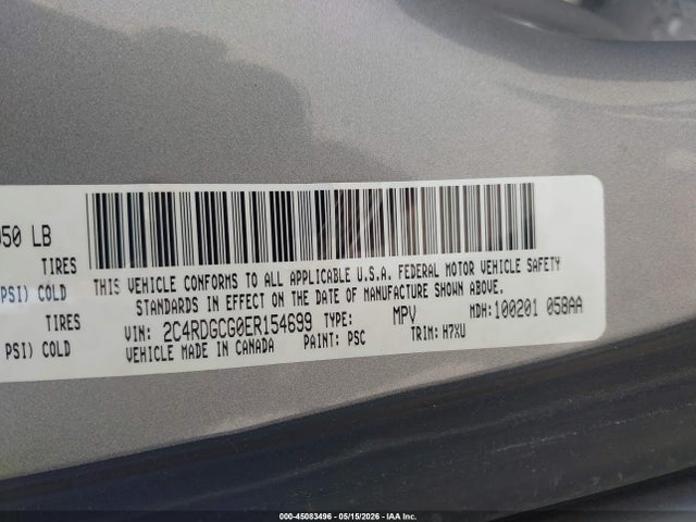 Продаж на аукціоні авто 2014 Dodge Grand Caravan Sxt, vin: 2C4RDGCG0ER154699, номер лоту: 45083496