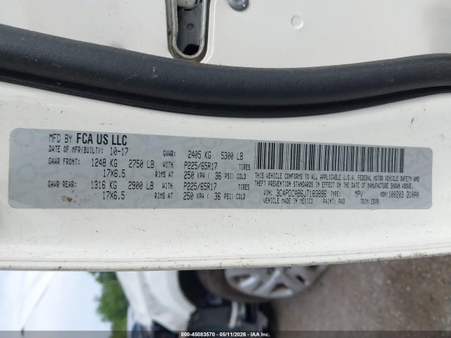 Продажа на аукционе авто 2018 Dodge Journey Se, vin: 3C4PDCAB6JT183896, номер лота: 45083570