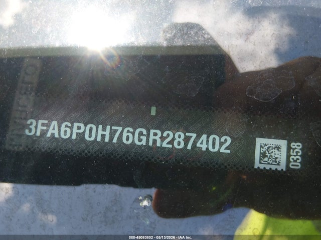 Aukcja sprzedaży 2016 Ford Fusion Se, vin: 3FA6P0H76GR287402, numer aukcji: 45083802
