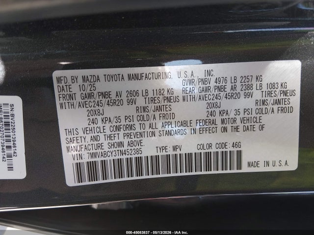 Mazda Cx-50 2.5 Turbo 2026 7MMVABCY3TN452385 Image 9