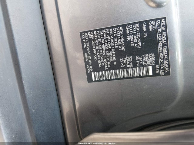 2016 Nissan Rogue Sv მანქანა იყიდება აუქციონზე, vin: KNMAT2MT8GP687063, აუქციონის ნომერი: 45083907