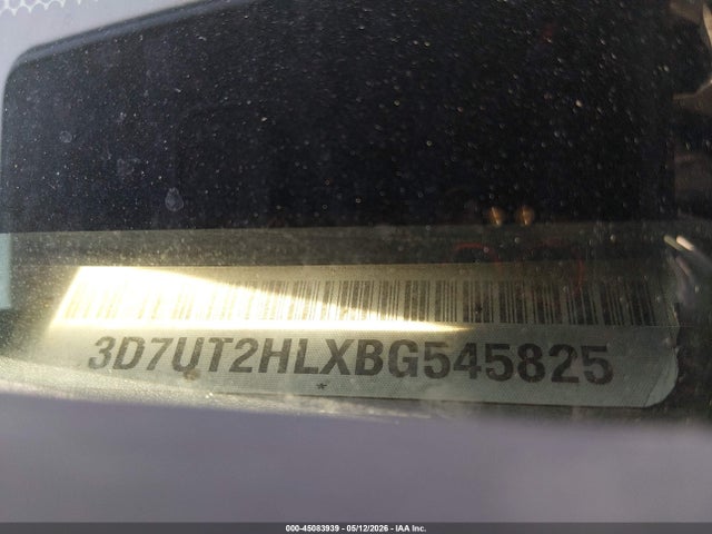 Продажа на аукционе авто 2011 Ram Ram 2500 Laramie, vin: 3D7UT2HLXBG545825, номер лота: 45083939