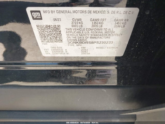 Chevrolet Blazer Fwd 3lt 2023 3GNKBDRS8PS230233 Image 9