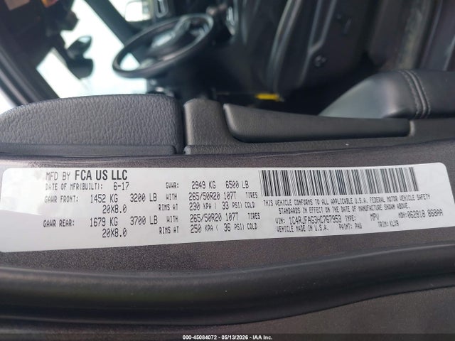 Продажа на аукционе авто 2017 Jeep Grand Cherokee Altitude 4x4, vin: 1C4RJFAG3HC767953, номер лота: 45084072