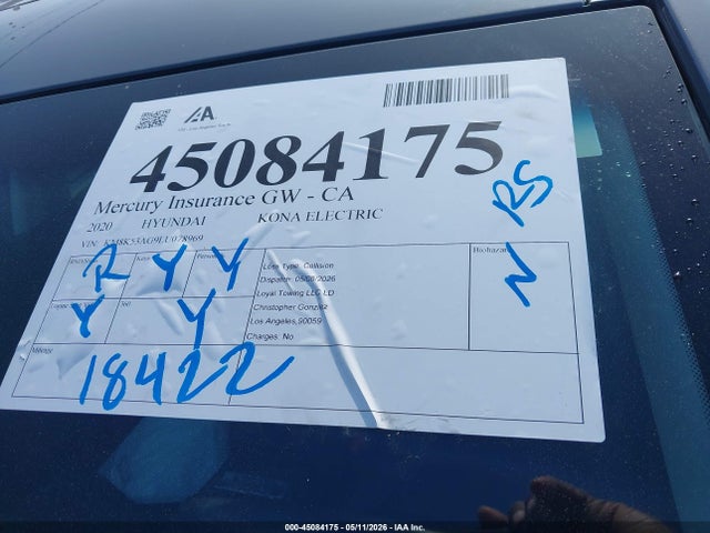 KM8K53AG9LU078969 Hyundai Kona Electric Ultimate