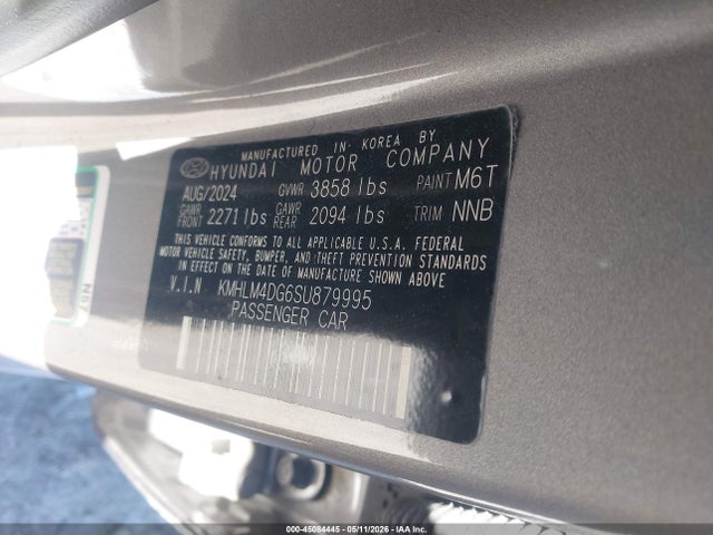 45084445 :رقم المزاد ، KMHLM4DG6SU879995 vin ، 2025 Hyundai Elantra Sel Sport مزاد بيع