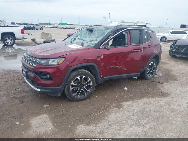 45084450 :رقم المزاد ، 3C4NJDCB4NT101995 vin ، 2022 Jeep Compass Limited 4x4 مزاد بيع