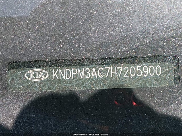 Aukcja sprzedaży 2017 Kia Sportage Lx, vin: KNDPM3AC7H7205900, numer aukcji: 45084460