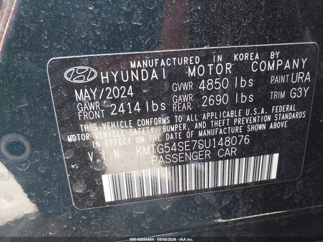 Auction sale of the 2025 Genesis G70 3.3t Rwd Sport Advanced, vin: KMTG54SE7SU148076, lot number: 45084484