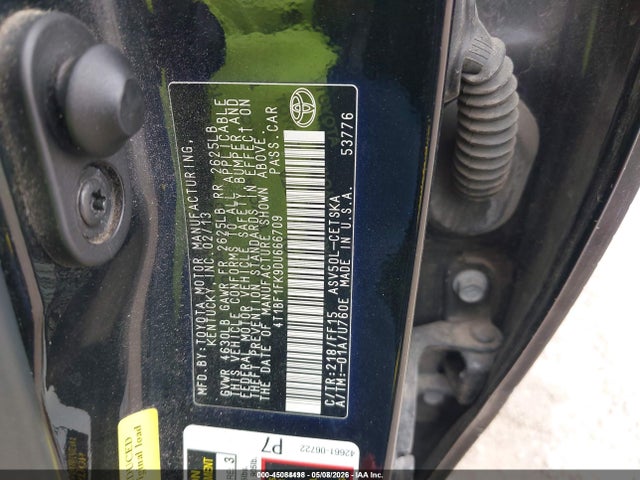 Продажа на аукционе авто 2013 Toyota Camry Se, vin: 4T1BF1FK9DU666709, номер лота: 45084498
