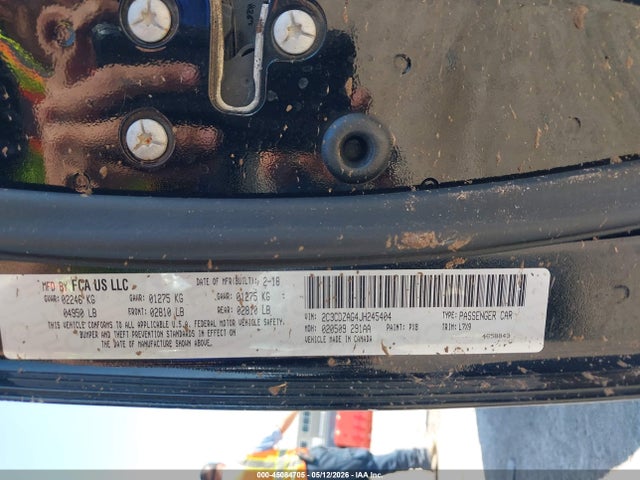 45084705 :رقم المزاد ، 2C3CDZAG4JH245404 vin ، 2018 Dodge Challenger Sxt مزاد بيع