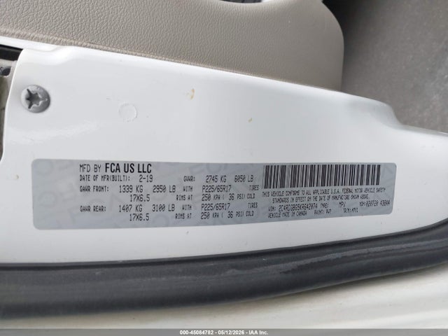 Dodge Grand Caravan Se 2019 2C4RDGBG5KR642074 Image 9