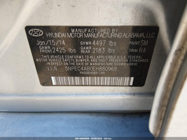 5NPEC4AB0EH880969 Hyundai Sonata Limited 2.0t
